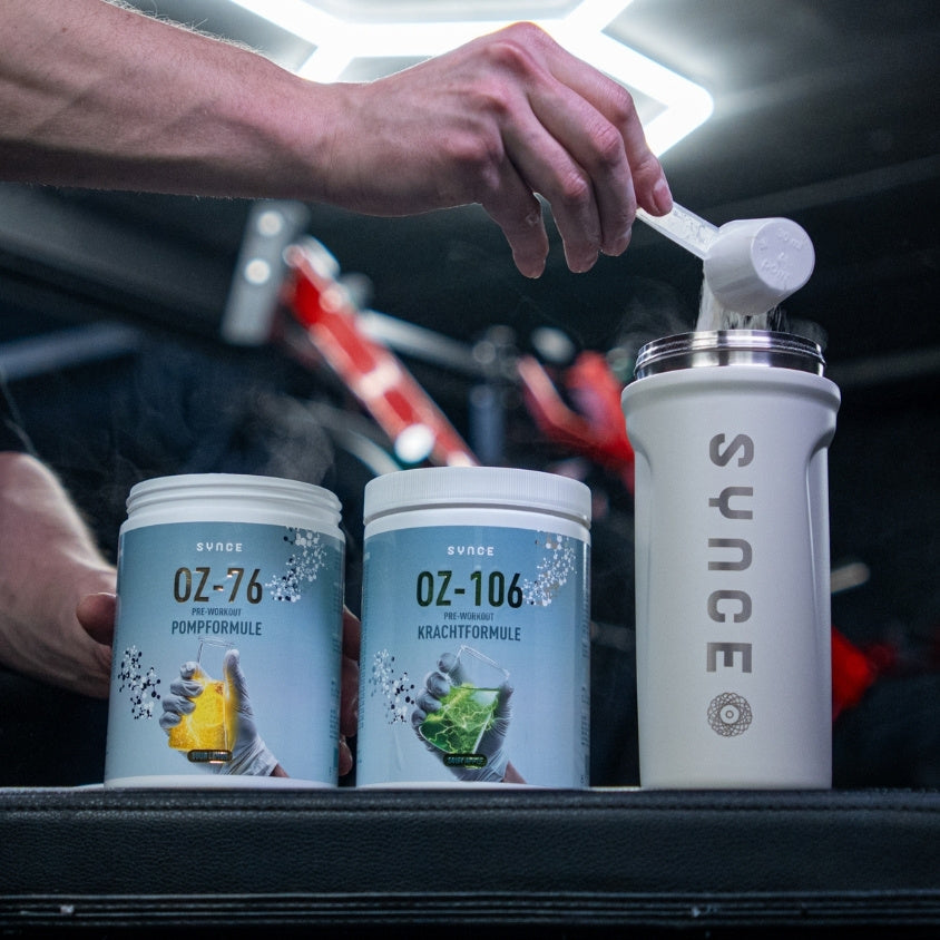 Pre-workout + Shaker bundel | Krachtformule & Pompformule 