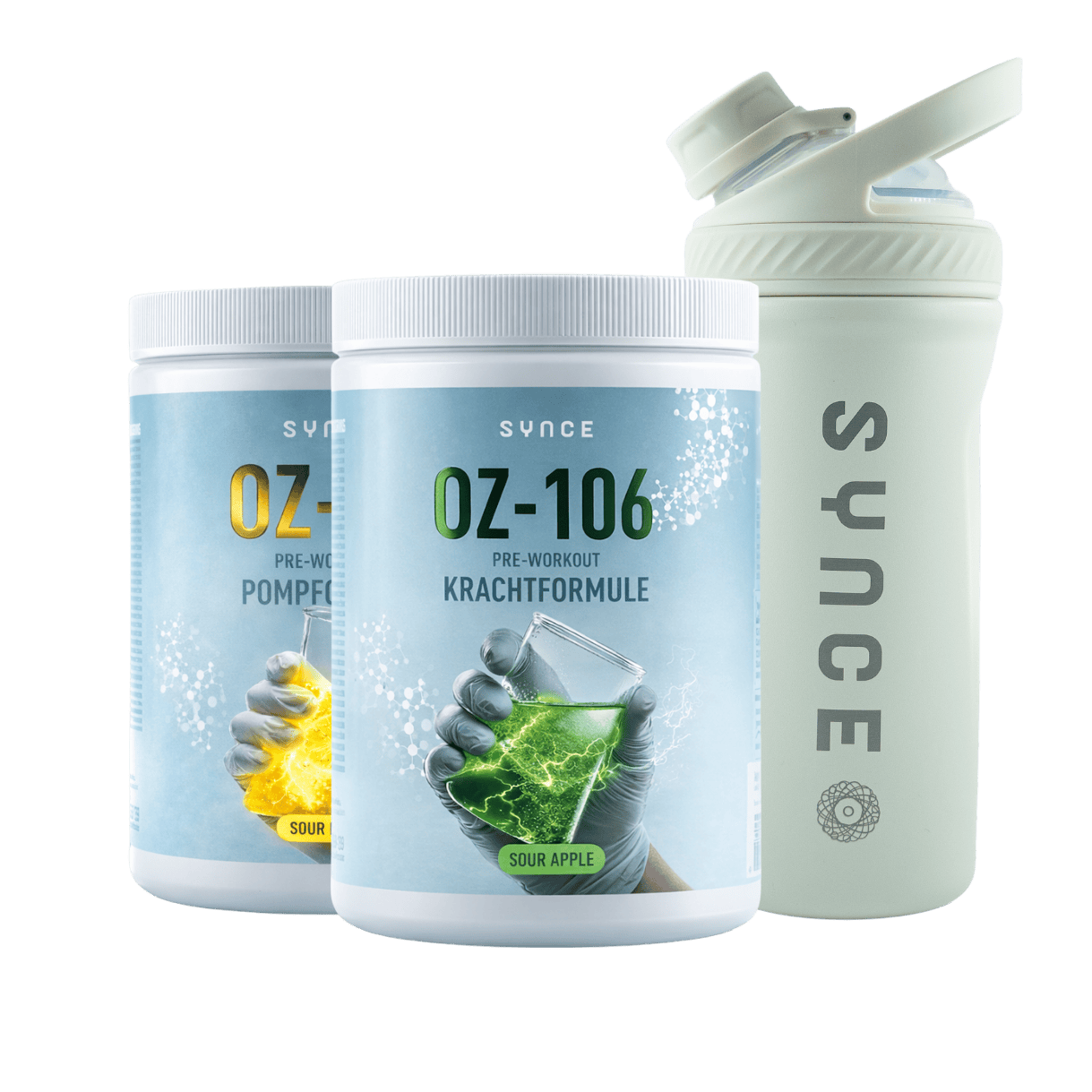 Pre-workout + Shaker bundel | Krachtformule & Pompformule 