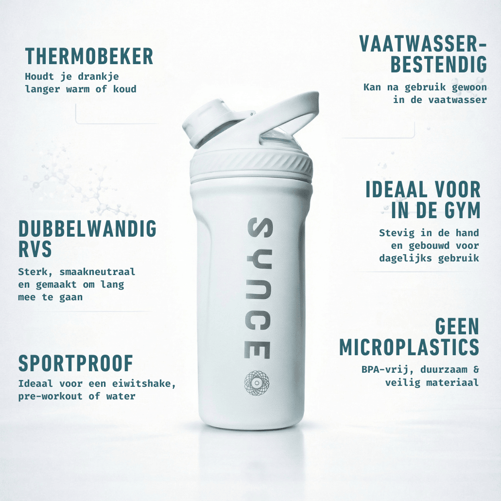RVS shakebeker van 700ml| BPA-vrij & vaatwasserbestendig